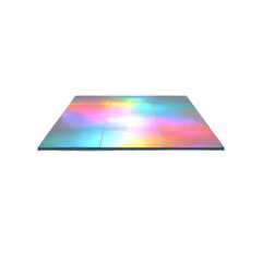 Obraz premium Colorful LED Dance Floor Tiles - Modern Interactive Lighting for Events