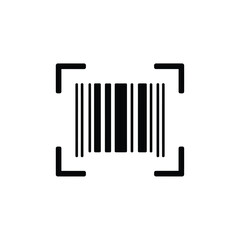 Barcode scan icon with targeting brackets
