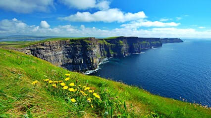 cliffe of moher ireland summer