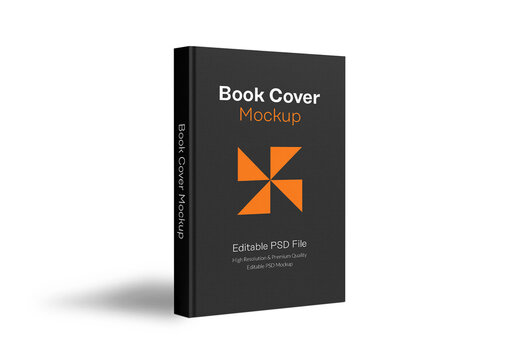 Standing Book Cover Mockup