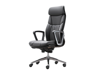 Black office chair, ergonomic design