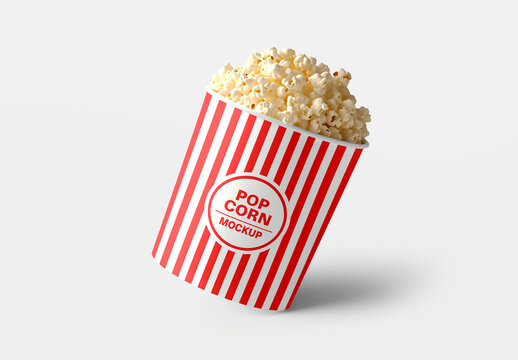 Pop Corn Packaging Box Mockup