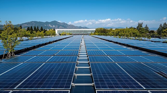 Advanced solar photovoltaic systems with high-efficiency modules, grid integration, performance monitoring, and sustainable energy solutions