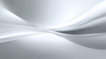 Fototapeta premium Soft, flowing curves create a sense of movement in a minimalist design. The interplay of light and shadow enhances the smooth textures and calming ambiance.