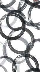Abstract circles pattern on white background