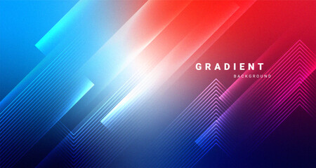 Abstract gradient background with geometric line shapes.