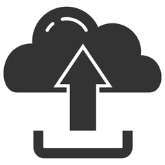 Cloud Uploud Glyph Icon