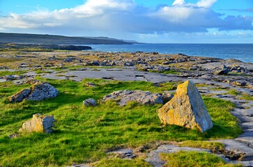 Ireland coast landscape burren

