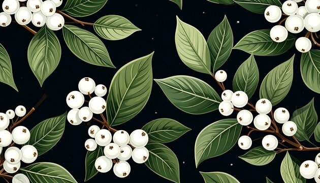 Floral botanical seamless pattern