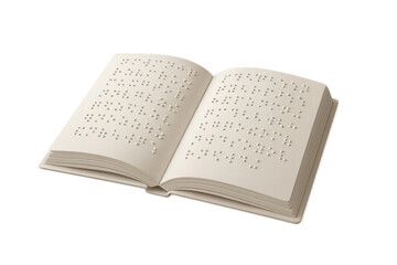 Obraz premium Braille Book PNG – Open Accessibility Education Illustration for Blind Reading