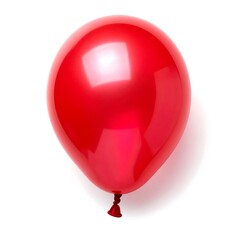 Red balloon, isolated on white