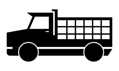 truck box vector silhouette