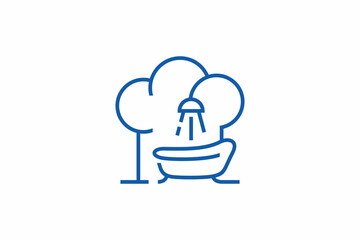 Fototapeta premium Bathroom Logo 