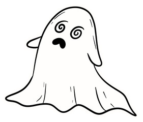 halloween pumpkin  cat autumn holiday, illustration, cartoon ghost, out line, sticker