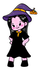 halloween pumpkin  cat autumn holiday, illustration, cartoon ghost, out line, sticker