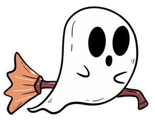 halloween pumpkin  cat autumn holiday, illustration, cartoon ghost, out line, sticker