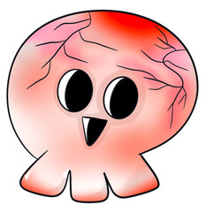 halloween pumpkin  cat autumn holiday, illustration, cartoon ghost, out line, sticker