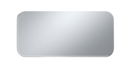 Sleek rectangular mirror with micro bevel edge and soft inner shadow, perfect for modern decor. This elegant piece enhances any space with its minimalist design and reflective surface