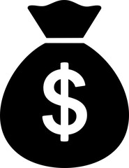 Money icon PNG with transparent background, flat currency symbol, cash and finance concept, digital currency illustration, banking, business, payment symbol for web and apps