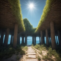 beautiful view of the sea.beautiful sea.