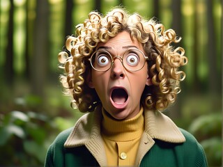 surprised boy wearing eyeglasses