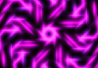abstract geometric neon light lines kaleidoscope mandala art Vibrant neon spiral design with glowing purple, pink, and yellow rays. Perfect for futuristic backgrounds, posters, or digital art