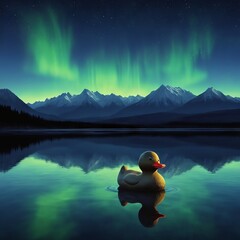 duck in the lakeduck lake