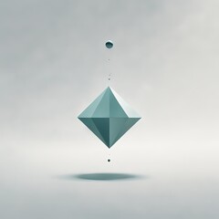 3d abstract background with flying spheres.