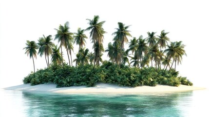 Tropical island scene