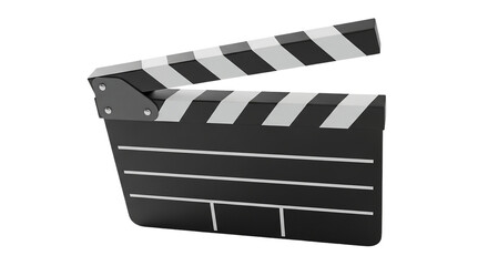 Capturing the cinematic moment A classic clapperboard poised for action ready to roll With on transparent background