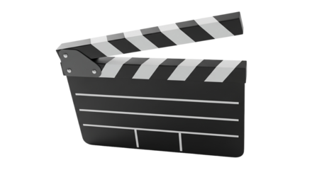 Capturing the cinematic moment A classic clapperboard poised for action ready to roll With on transparent background