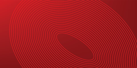 Red abstract background with glowing geometric lines. Modern shiny red gradient diagonal rounded lines pattern. Futuristic technology concept. Suit for poster, cover, banner, presentation, website