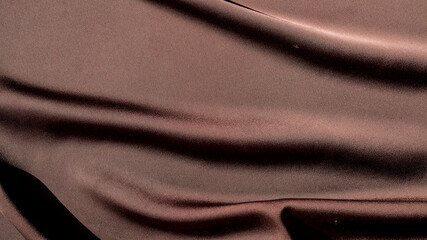 Elegant Brown Fabric with Soft Waves