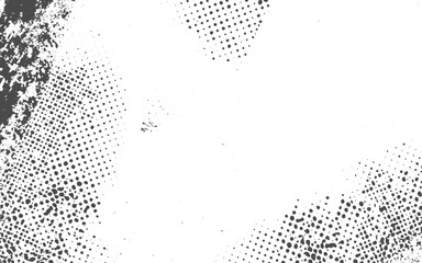 Subtle halftone grunge urban vector.. Grunge background. Abstract mild textured effect. Circular Dot Pattern on White Background Creates Optical Illusion Effect