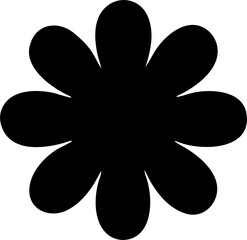 Flower Silhouette Vector | Floral Shape Design | Botanical Clipart