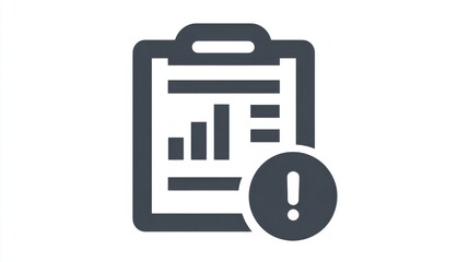 A detailed data report shows graphs and charts, with an alert symbol highlighting significant updates. This visual aids in tracking business performance and metrics.