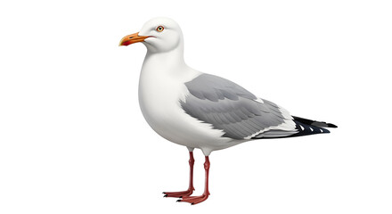 Fototapeta premium Seagull standing isolated PNG with Transparent Background