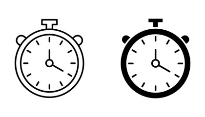 quick time Icon set .Symbol isolated white background. vector illustration. color editable.