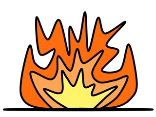 vector fire icon