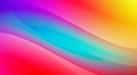 Obraz premium Rainbow gradient smooth abstract background. abstract colorful background. Abstract colorful background with waves