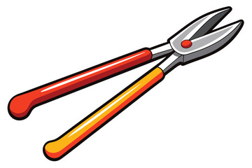 Colorful Illustration of Groove Joint Pliers A Versatile Tool for Gripping and Turning Objects With Ribbed Handles