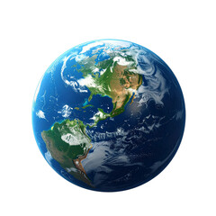 Fototapeta premium Untitled design - Realistic earth planet isolated image