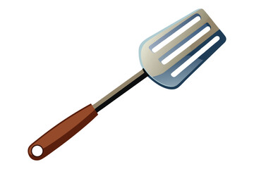 Sleek Silhouette of a Kitchen Spatula Utensil for Cooking and Food Preparation