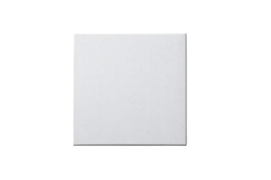 Blank, square, off-white panel.  A simple,  matte  surface