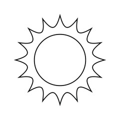 sun icon vector illustration	
