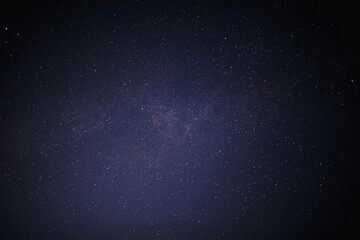 Night sky. Stars and galaxies in the sky at dusk.