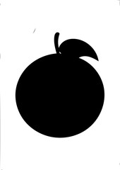 orange on black background vektor