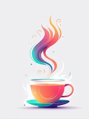 cup of coffee with heart art