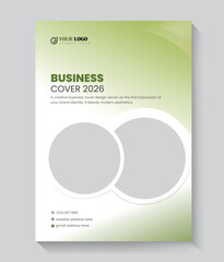 Business modern book cover design template
