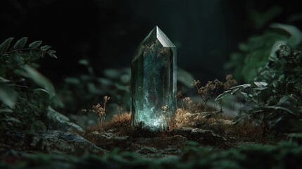 an mystical crystal. Photo realistic, dark cinematic lighting, ethereal, witchcore 